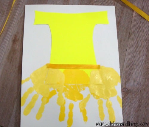Princess Belle Handprint Craft