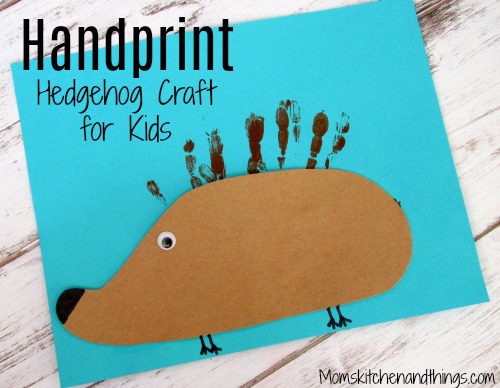 Handprint Hedgehog Craft for Kids