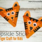 Popsicle Stick Tiger Craft for Kids