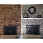 How To White Wash Brick Fireplace (Makeover)