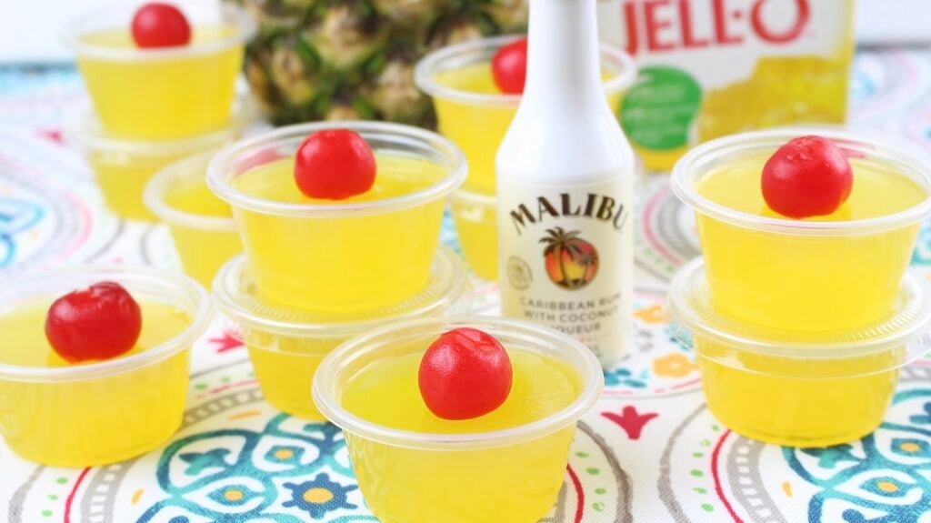 Pina Colada Jello Shots Crafty Morning