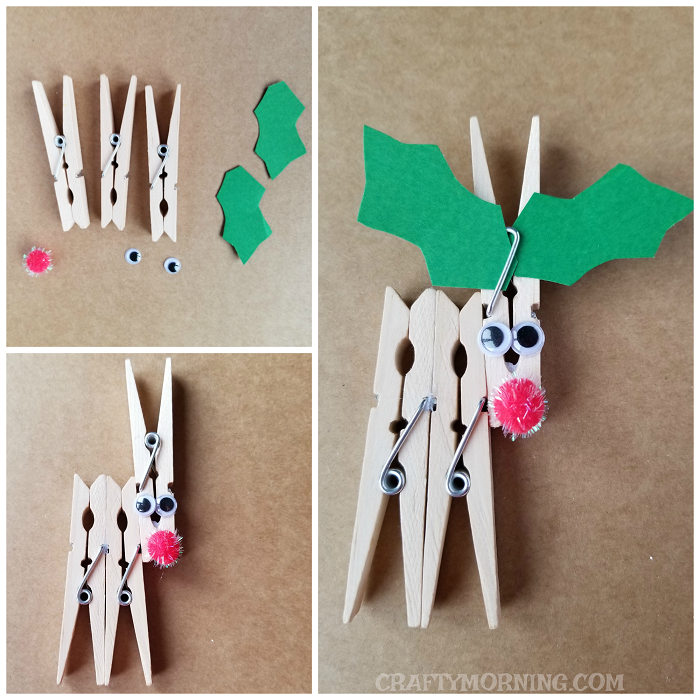 Clothespin Reindeer Craft