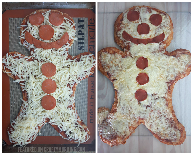 Gingerbread Man Pizza