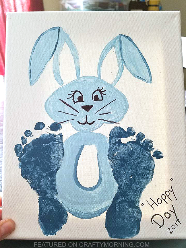 Footprint Easter Bunny Craft