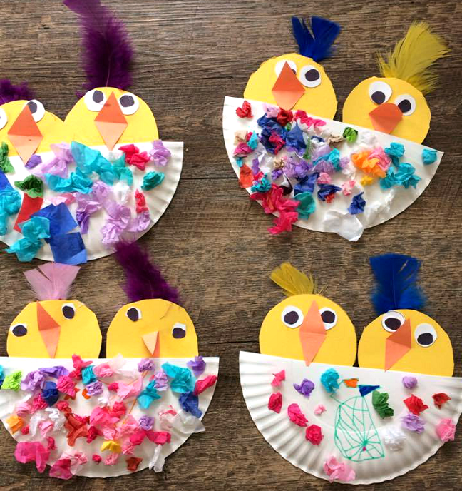 Chick Craft in a Paper Plate Nest
