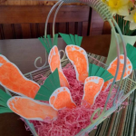 Footprint Carrot Easter Craft