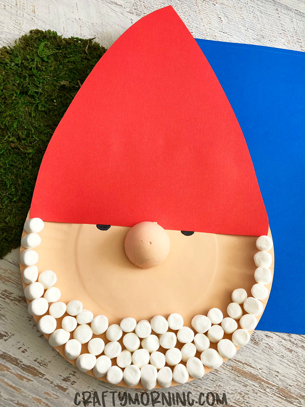 Gnome Paper Plate Craft