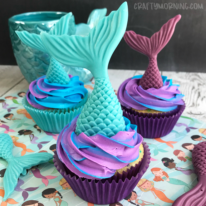How to Make Mermaid Cupcakes
