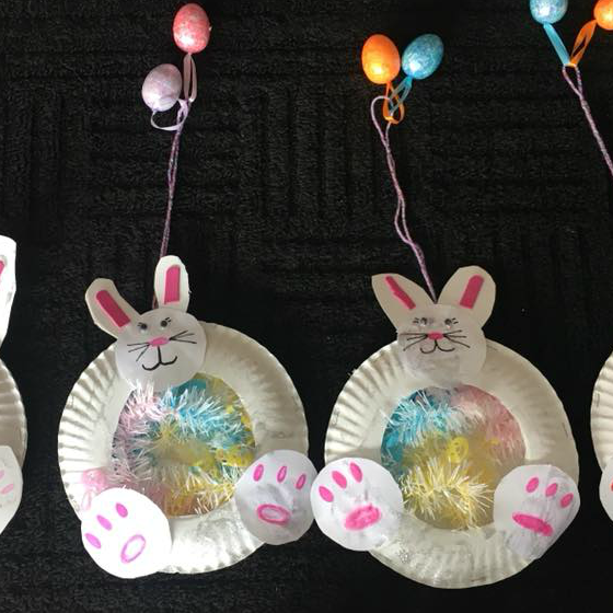 Paper Plate Easter Bunny Craft