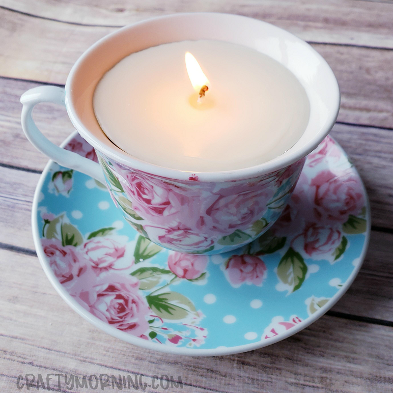 DIY Tea Cup Candle