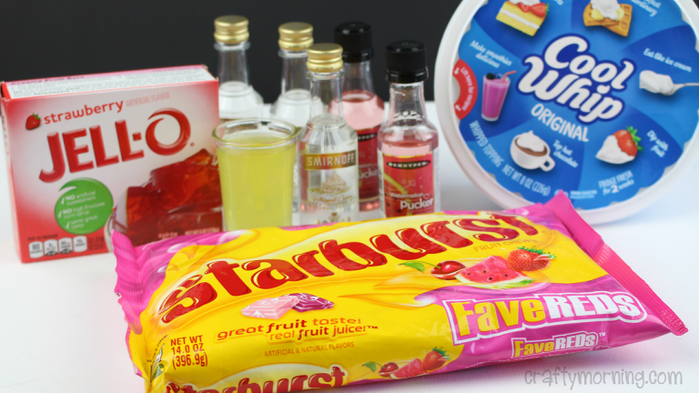Pink Starburst Jello Shots Crafty Morning