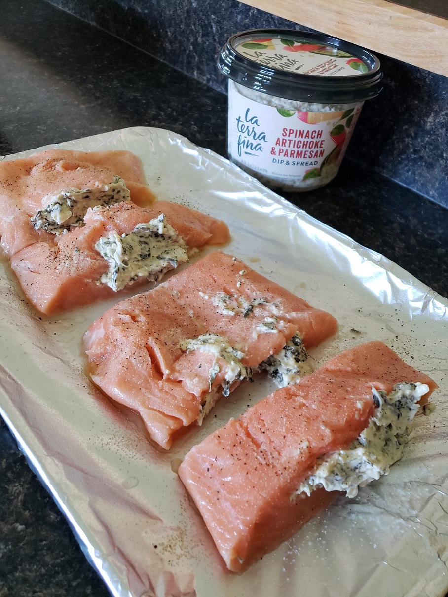Spinach Artichoke Stuffed Salmon Crafty Morning