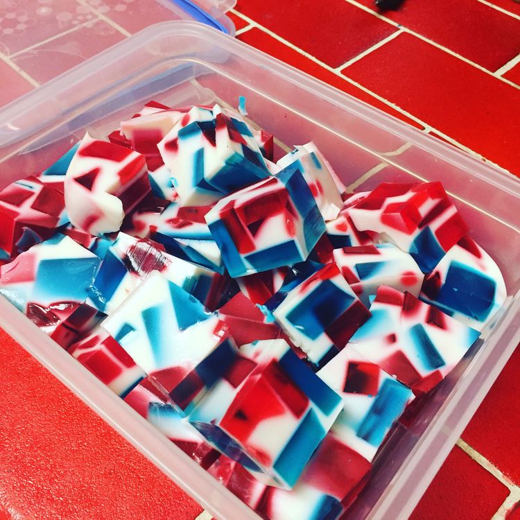 Stained Glass 4th of July Jello