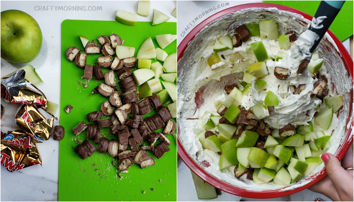 Twix Caramel Apple Salad
