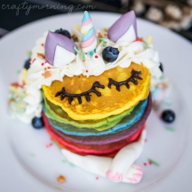 Unicorn Birthday Pancakes