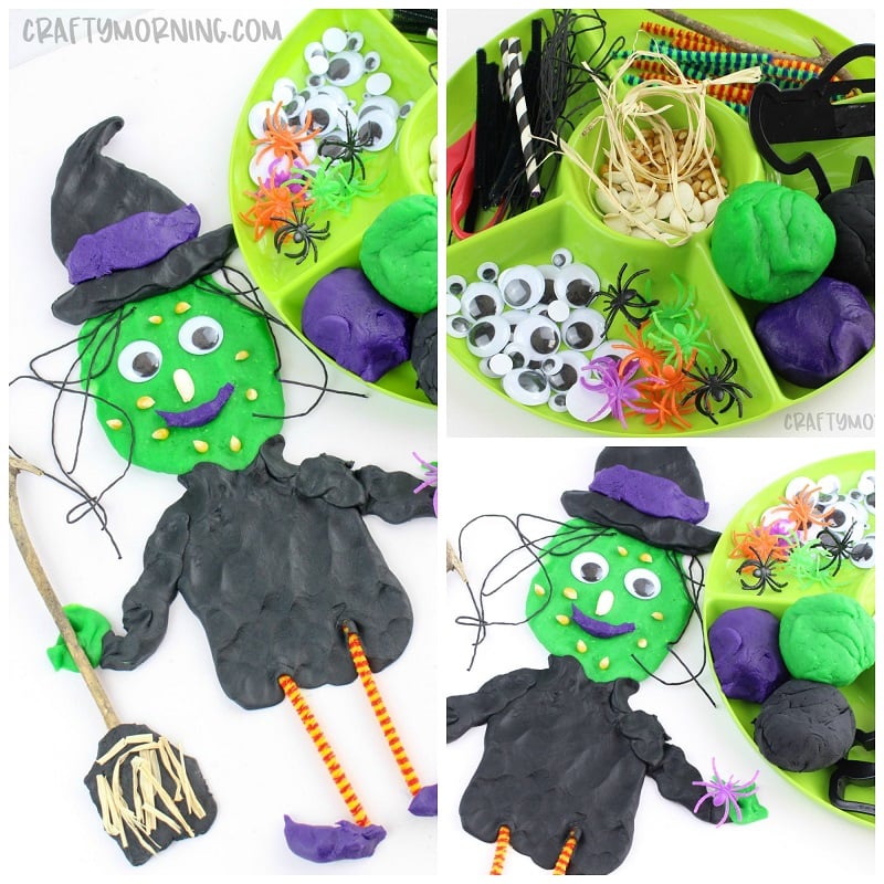 Build a Witch Playdough Activity