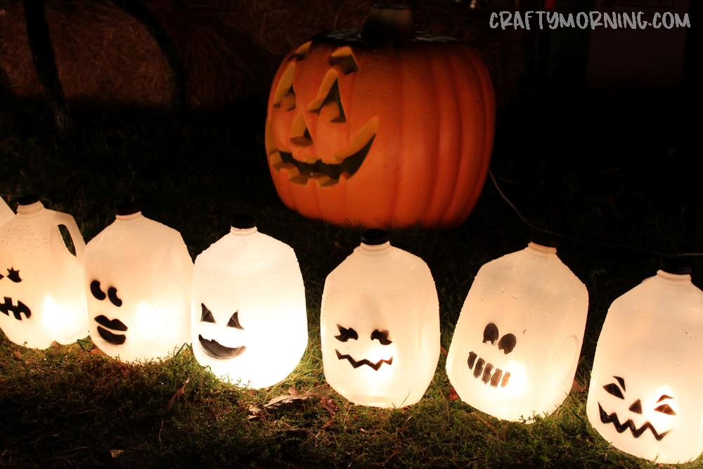 Milk Jug Ghost Lanterns