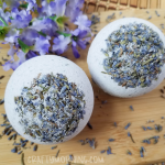 DIY Lavender Bath Bombs with Dried Flowers