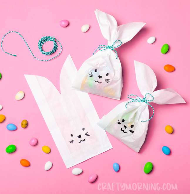 Easter Bunny Paper Treat Bags