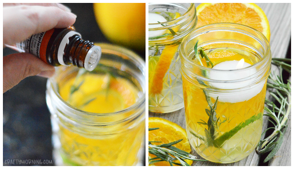 DIY Mosquito Repellent Mason Jar Candles