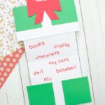 Foldable Christmas Present Wish List Craft