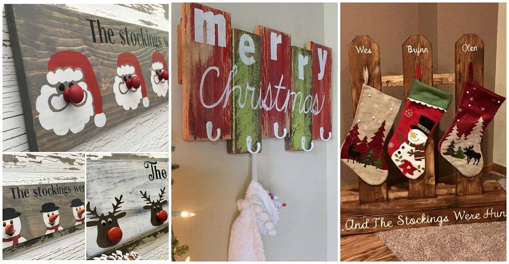 Creative Stocking Holder Ideas When You, No Fireplace Stocking Holders