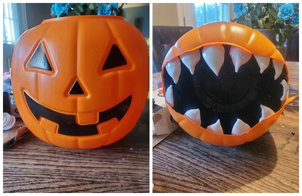 Plastic Pumpkin Monster