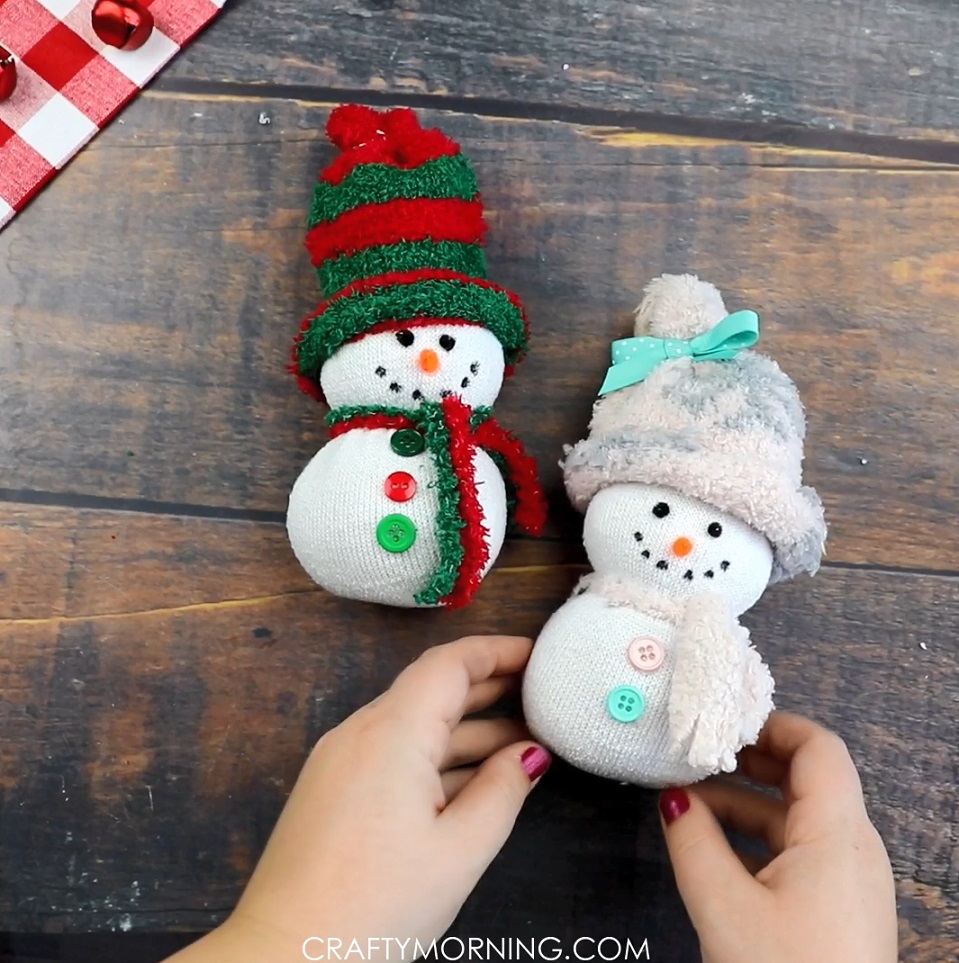Easy Sock Snowmen Crafty Morning
