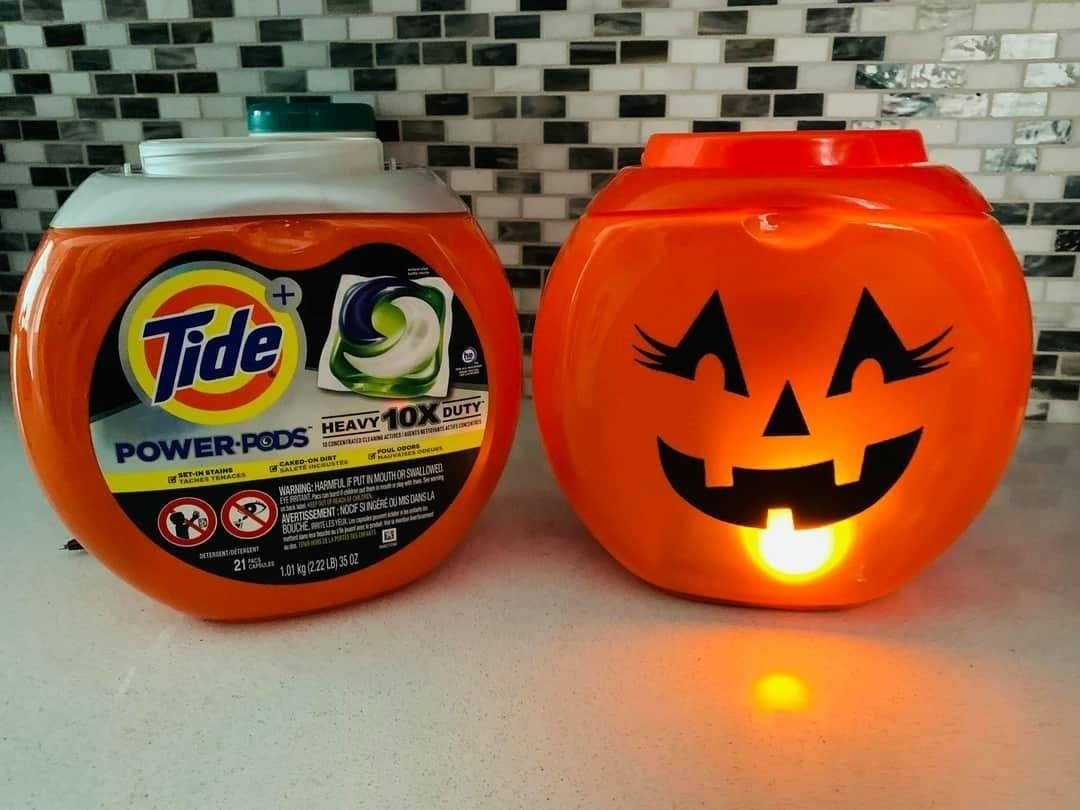 Tide Pod Container Pumpkin