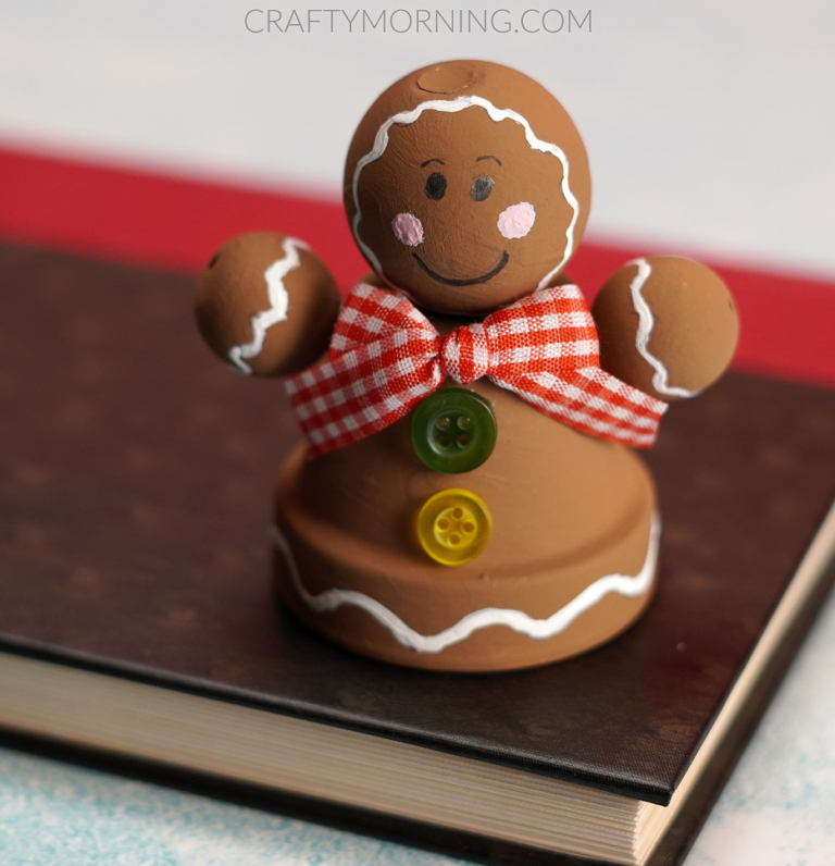 Mini Clay Pot Gingerbread Man Crafty Morning