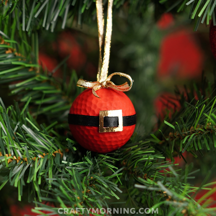 Christmas Golf Ball Ornament Ideas Crafty Morning