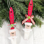 Paintbrush Santa Claus Ornaments