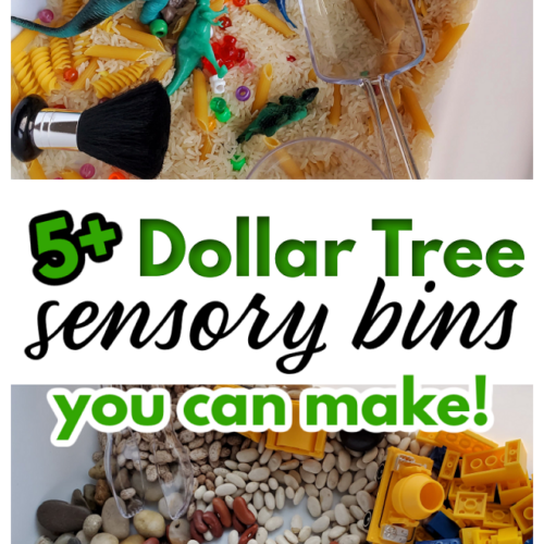 Dollar Tree Playdough Button Sensory Bin Crafty Morning