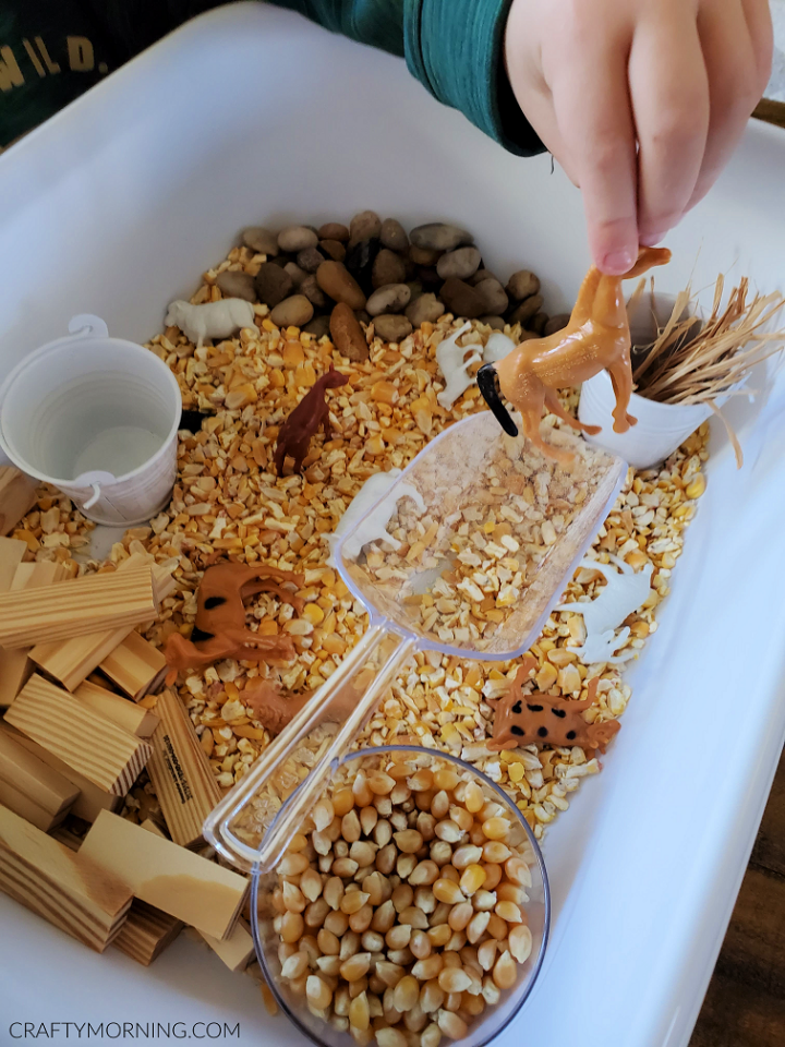 How to Make Your own Farm Sensory Bin Crafty Morning