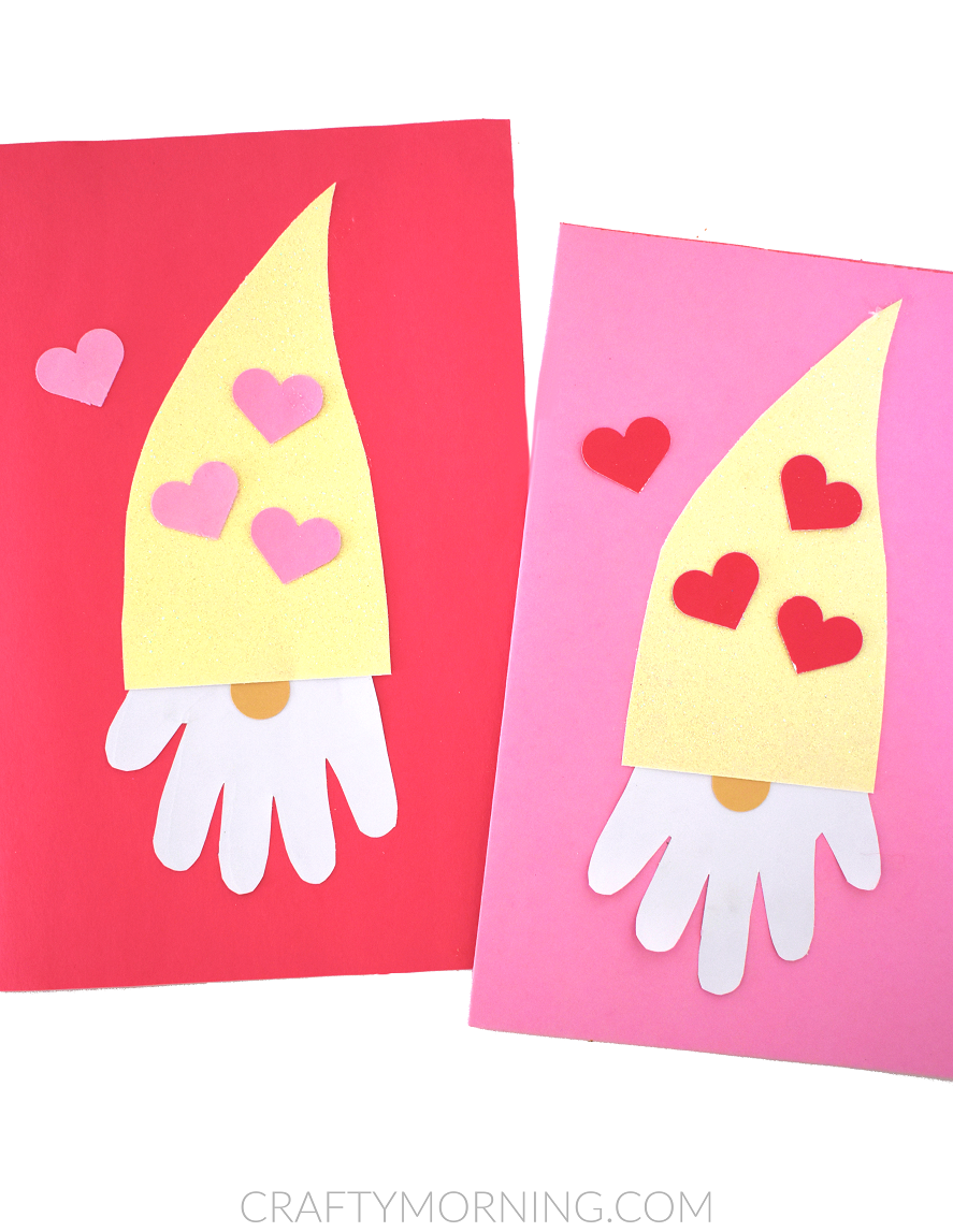 Handprint Gnome Valentine Craft