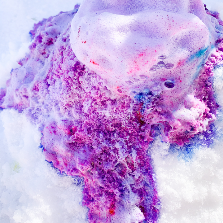 How to Make a Snow Volcano - Crafty Morning