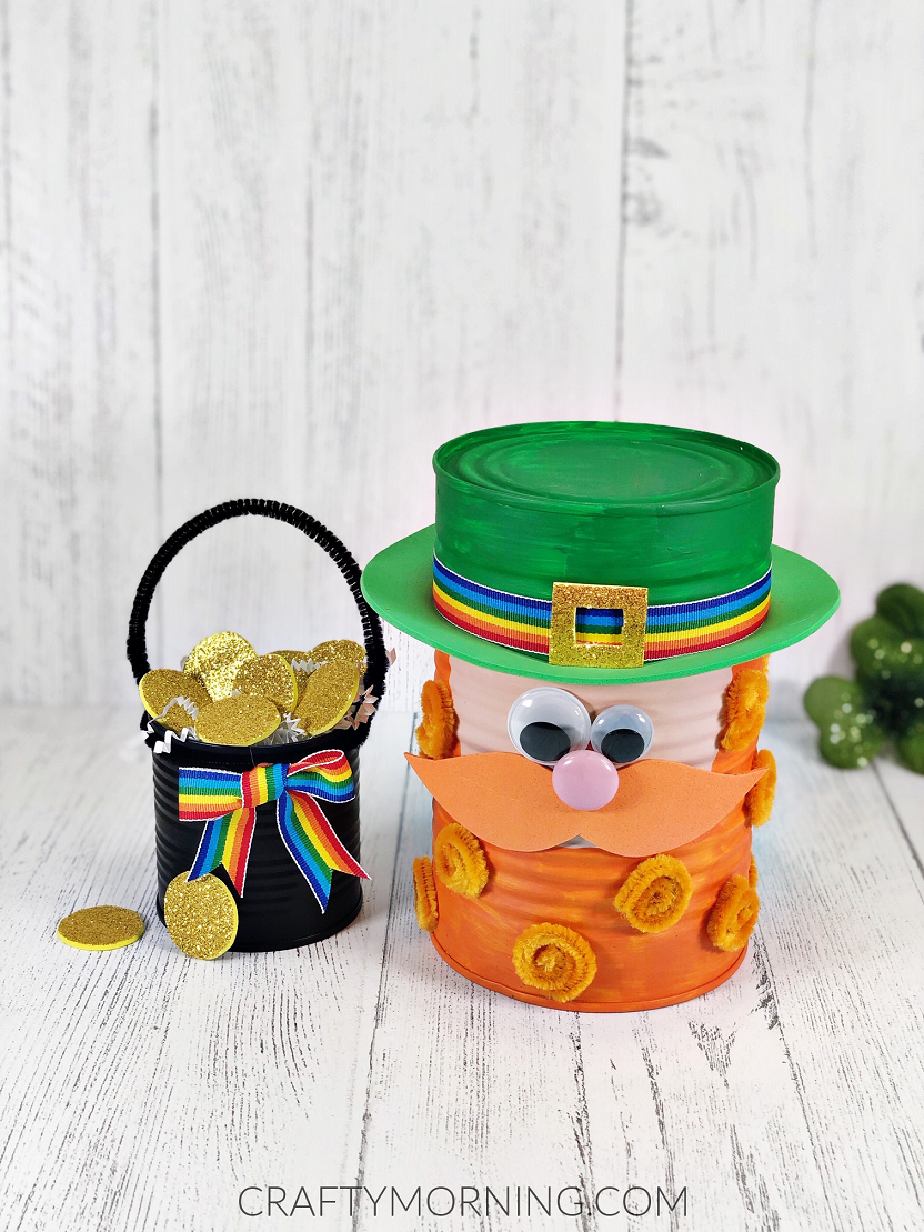 Recycled Can Leprechaun Craft