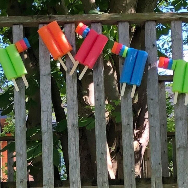Pool Popsicles Pool Noodle Popsicle Garland - Crafty Morning