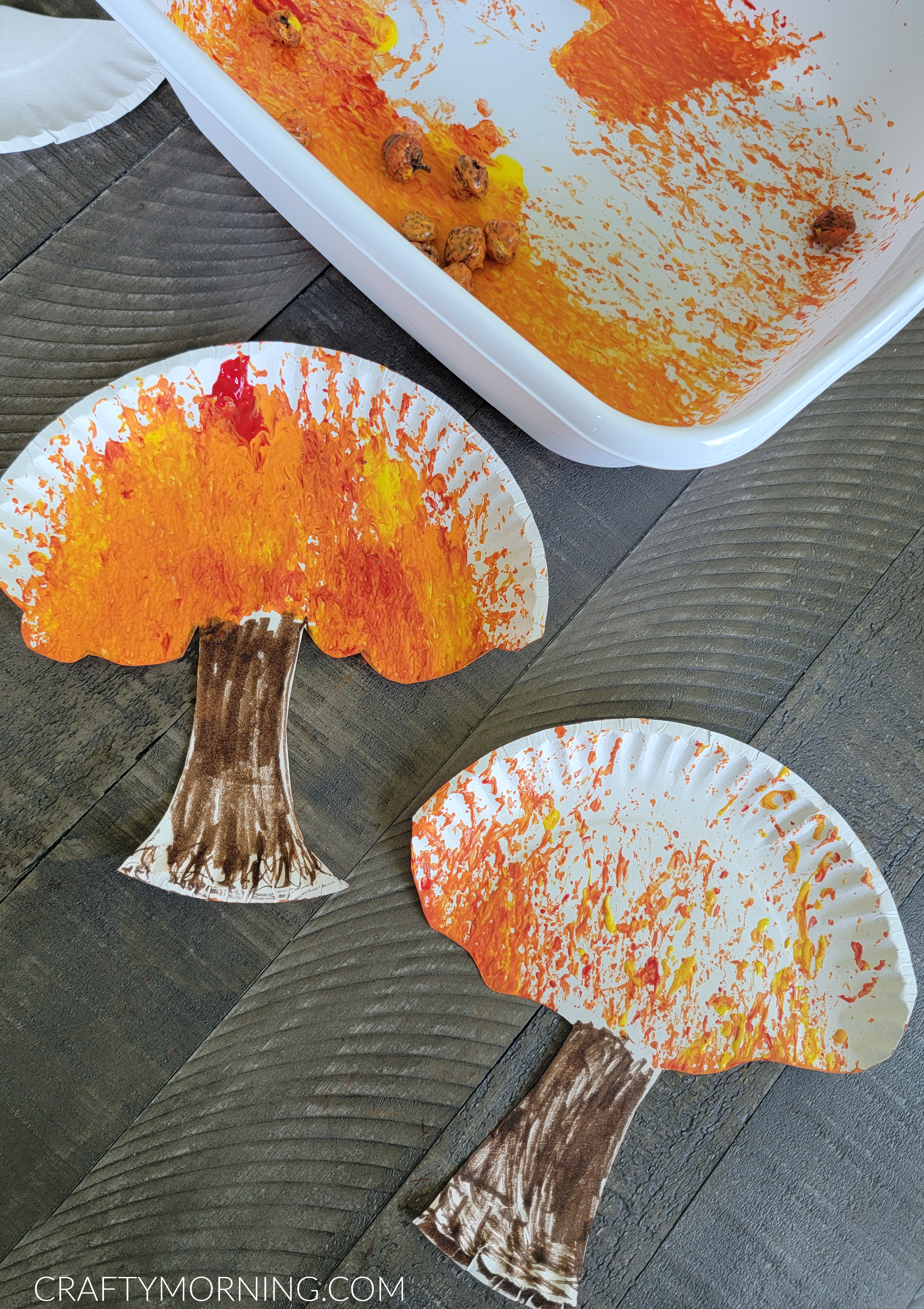 Acorn Shake Painting: Fall Tree Craft