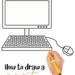 How to Draw a Computer - Step by Step Printable
