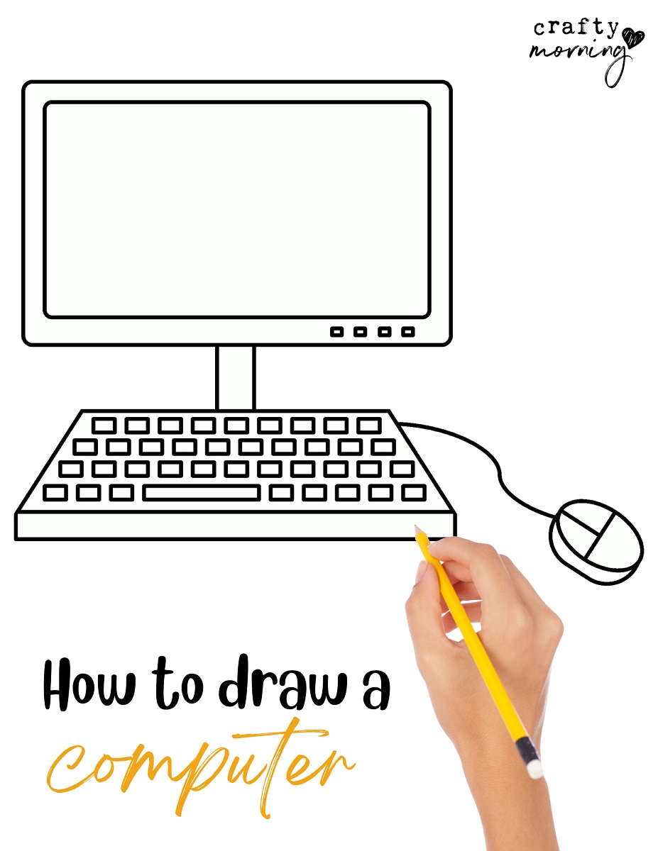 How to draw a computer keyboard - How to draw a keyboard step by step easy  - YouTube