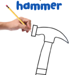 How to Draw a Hammer (Easy Tutorial)