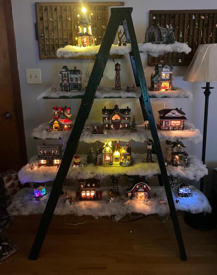 Beautiful Christmas Village Ladder Displays Crafty Morning