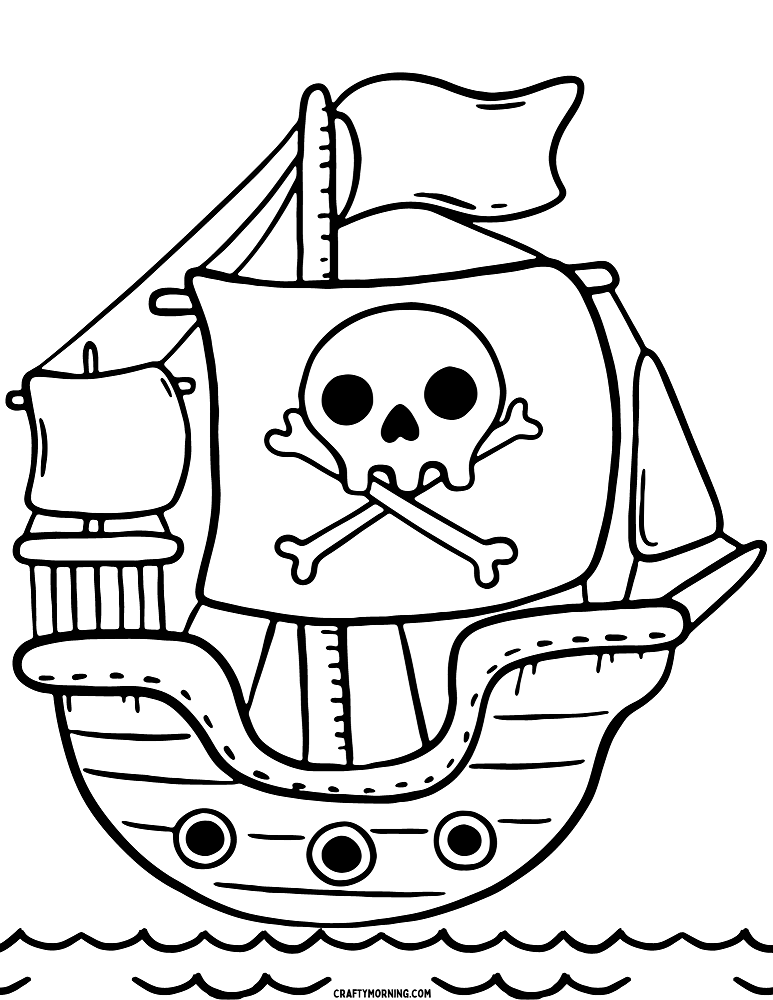 Pirate Coloring Pages And Activities