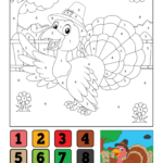 Thanksgiving Color by Number (Free Printables)