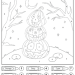 Halloween Color by Number Printable