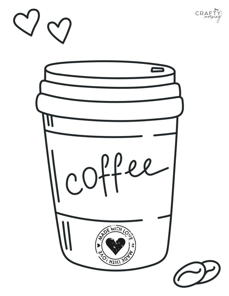 Coffee Coloring Pages to Print - Crafty Morning
