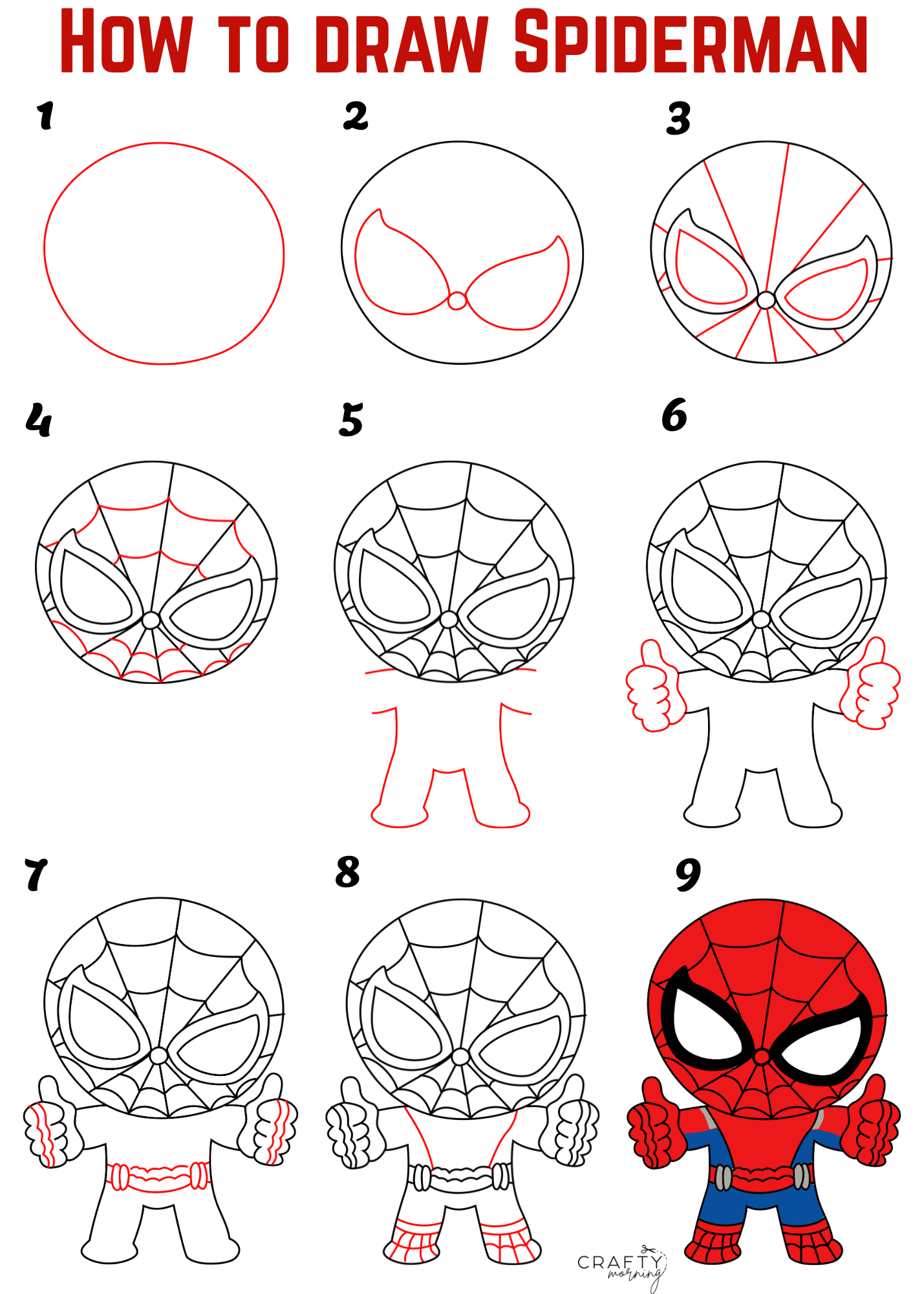 Spider Man Easy Drawing Easy Spider Man Easy Drawing Easy