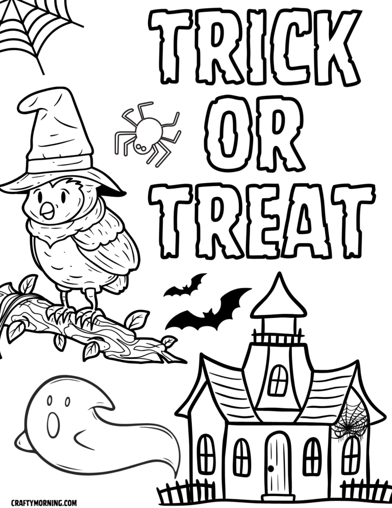 Free Halloween Coloring Pages to Print - Crafty Morning