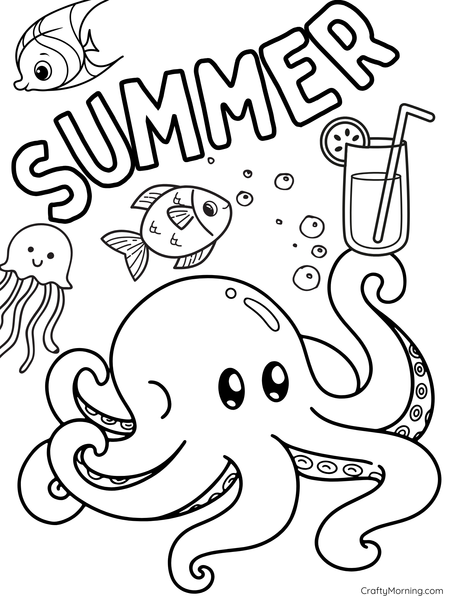 Family Fun Summer Coloring Pages 2025 Family Fun Summer Coloring Pages 2025